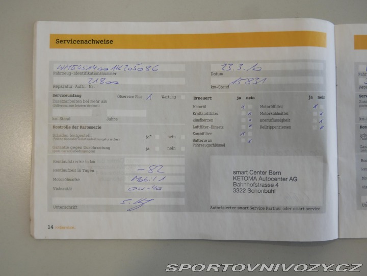 Smart Fortwo 0,8 cdi Cabrio REZERVACE 2008
