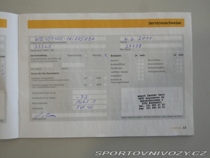 Smart Fortwo 0,8 cdi Cabrio REZERVACE 2008