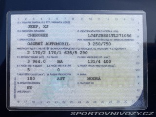Ostatní značky Ostatní modely Jeep Cherokee 4.0i AUT 1997
