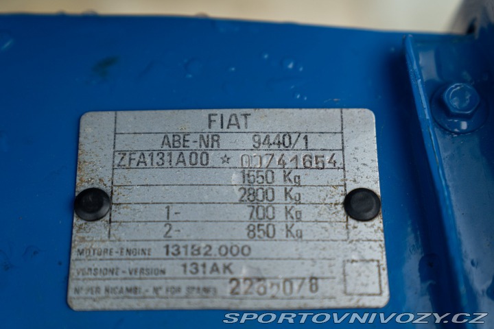 Fiat Ostatní modely 131 ABARTH RALLY TRIBUTE 1981