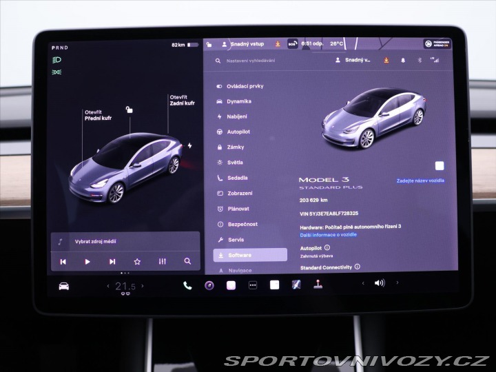 Tesla Model 3 SR+60kWh pano 19 DP 2020