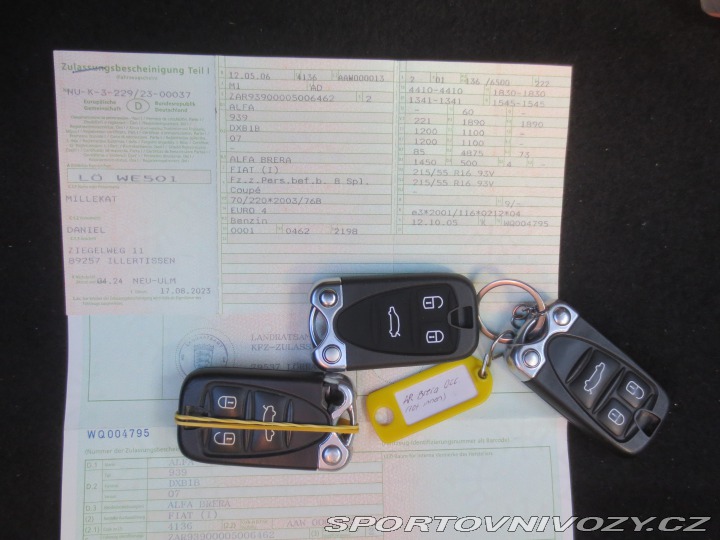 Alfa Romeo Brera 2.2 JTS, krásná+n.rozvody 2006