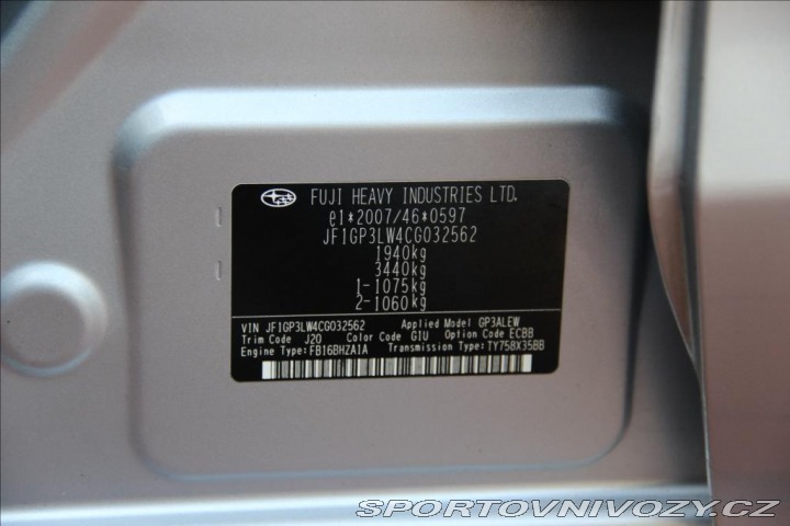 Subaru Ostatní modely XV 1,6 114PS Active M/T 4x4 2013