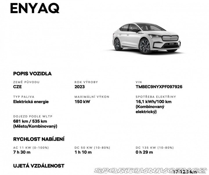 Škoda Enyaq Coupé Elektro 2023
