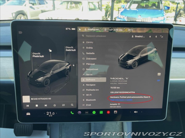 Tesla Model Y LR AWD R20*AMD*Záruka do 2022