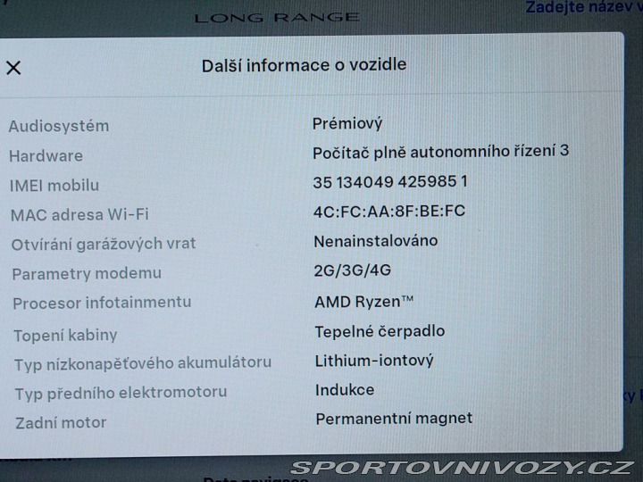 Tesla Model Y Long Range 378kW (ODPOČET 2023