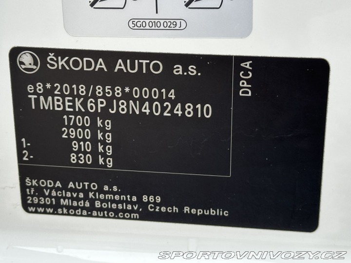 Škoda Ostatní modely Fabia 1,5TSI 110KW DSG STYLE 1. 2022