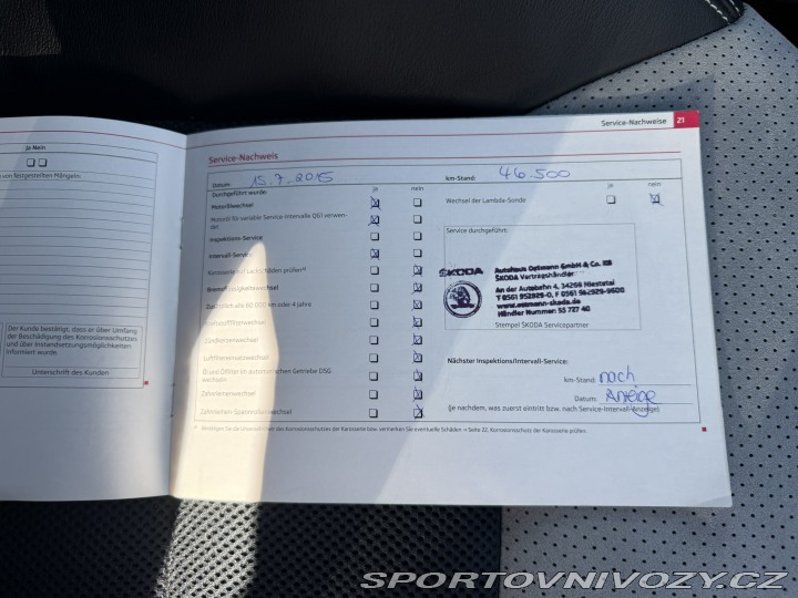 Škoda Octavia RS 2,0 TSI 147 KW 1. MAJ. SK 2012