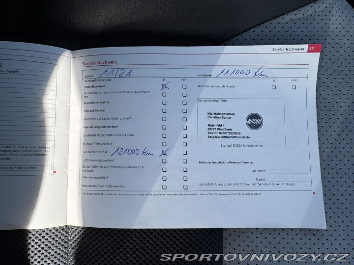 Škoda Octavia RS 2,0 TSI 147 KW 1. MAJ. SK 2012