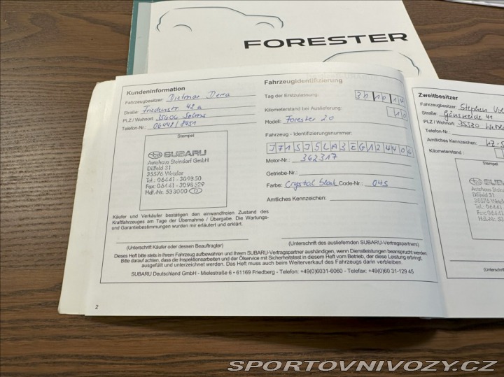 Subaru Ostatní modely Forester 2,0 X 150PS Comfort 4x4 2014