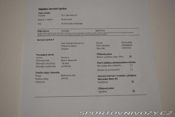 Mercedes-Benz Ostatní modely GLC 200 4MATIC*REZERVACE* 2020