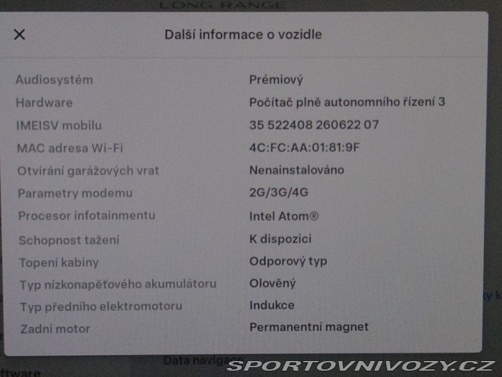 Tesla Model 3 L. Range D. Motor 366 kW 2020