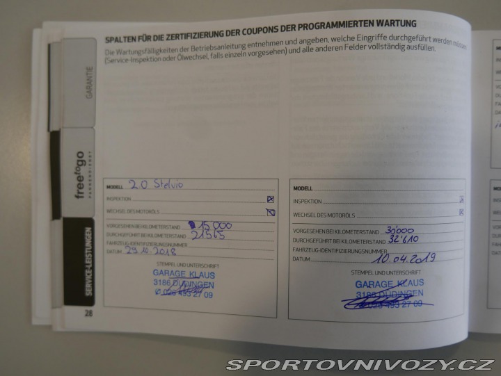 Alfa Romeo Stelvio 2,0i Turbo 280 Q4 REZERVA 2017