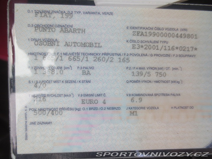 Abarth Grande Punto 1,4 turbo 139kW 2008