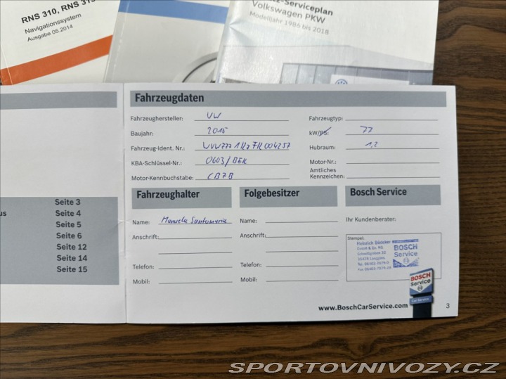 Volkswagen Golf 1,2 TSI 105PS  VI Cup Cab 2015