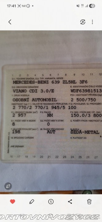 Mercedes-Benz Ostatní modely Viano 3,0 CDI 3,0/E 1800