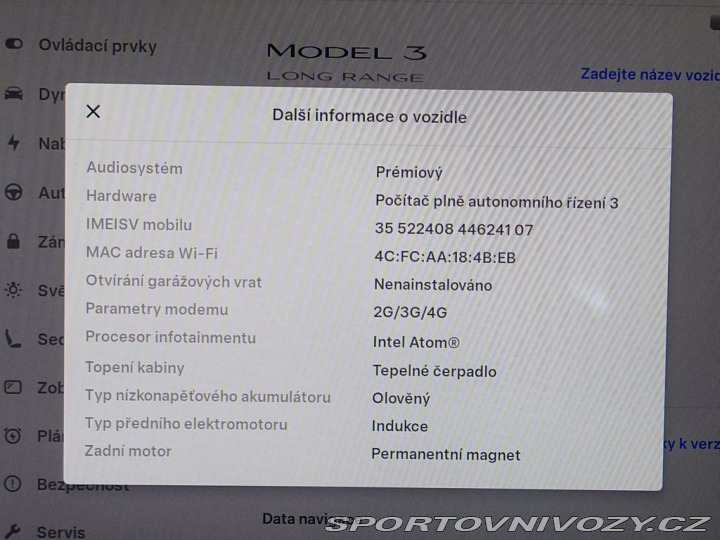Tesla Model 3 D.M. 366kW - EAP SOH 91 R 2021