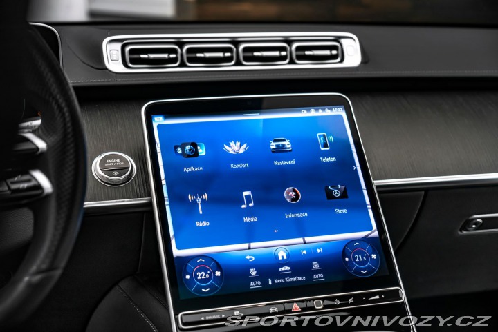 Mercedes-Benz S 4Matic AMG, hud, masáže, 2021