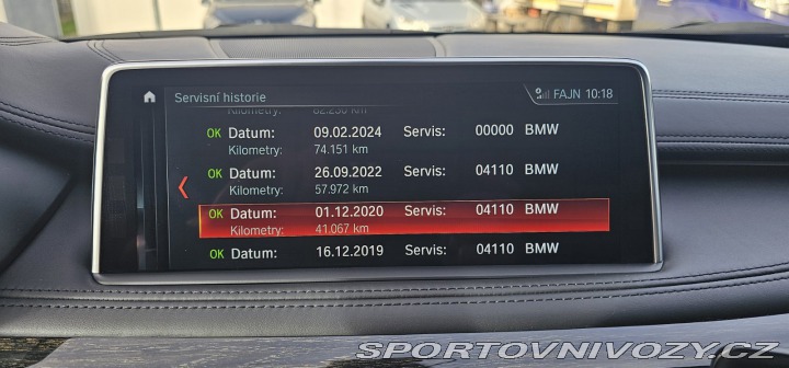 BMW X6 3.0d, 190kw, M-paket 2018