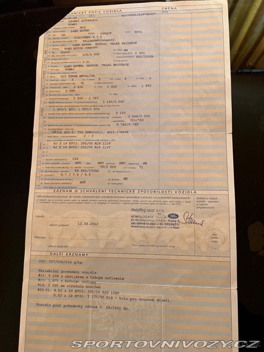 Ostatní značky Ostatní modely Land Rover Discovery 4 2012