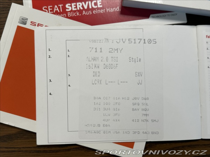 Seat Ostatní modely Alhambra 2,0 TSI 220PS Style-7 DS 2018