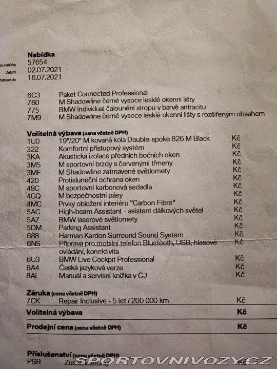 BMW M3 Competition RWD 2022