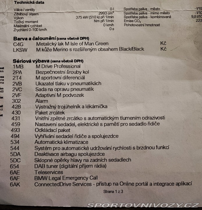BMW M3 Competition RWD 2022