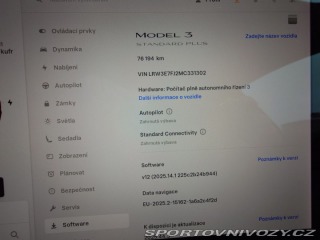 Tesla Model 3 Standard Range Plus kW SO 2021