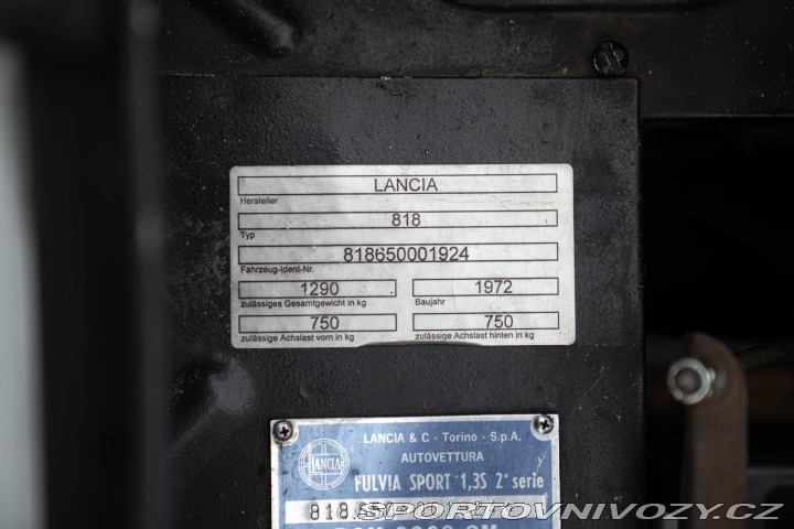 Lancia Fulvia SPORT 1.3 ZAGATO 1972