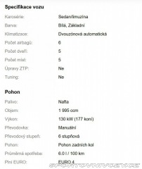BMW 3 320D E90 2,0L 130kw 2008