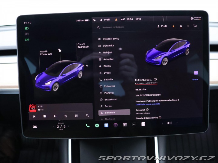 Tesla Model 3 Long Range AWD CZ SoH 92 2019