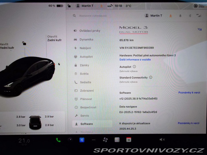 Tesla Model 3 Performance 377 kW SOH 94 2021
