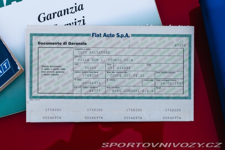 Fiat Coupé 20V turbo 162 kW 17tkm 1997