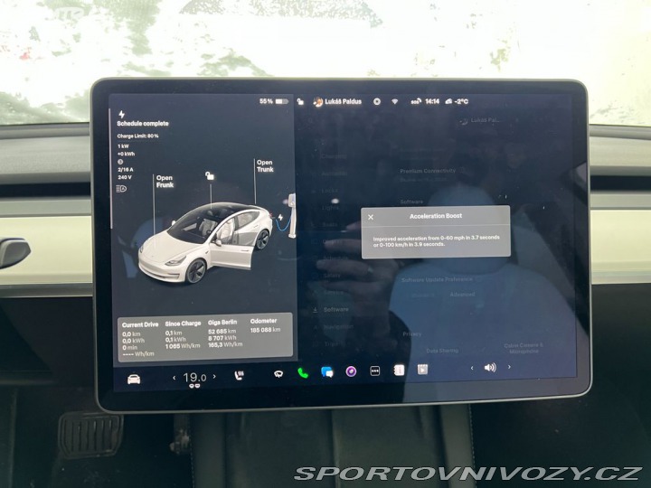 Tesla Model 3 LR, tažné, boost, odpočet 2021