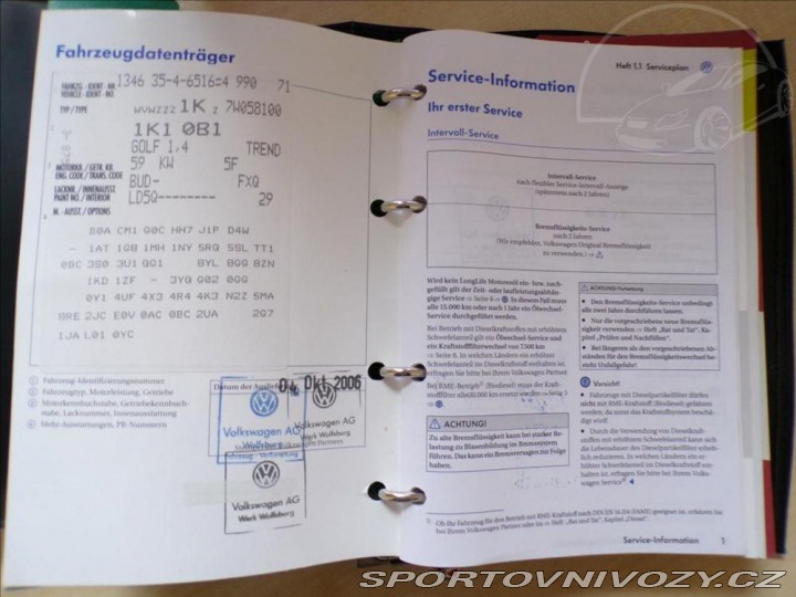 Volkswagen Golf 1,4 i 2006