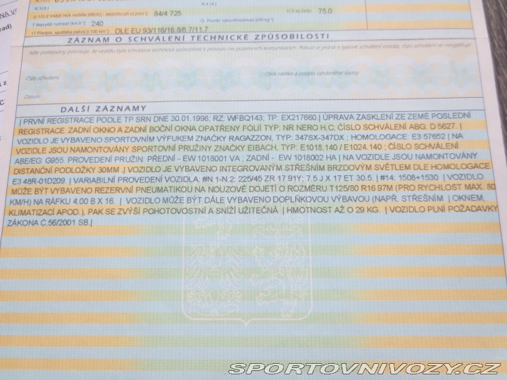 Alfa Romeo GTV 3,0 V6 24V Busso 162kW 1998