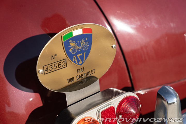 Fiat Ostatní modely 1100 CABRIOLET CARROZZERIE SPECIALI 1947