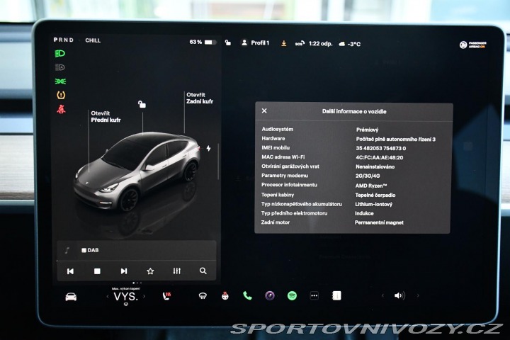 Tesla Model Y LONG RANGE AWD 378kW 1M Z 2023