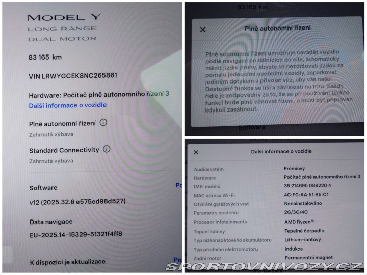 Tesla Model Y L.R. 378kW SOH 92% FSD PR 2022