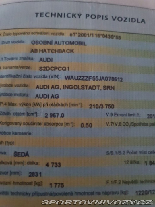 Audi A5 Quattro 1800