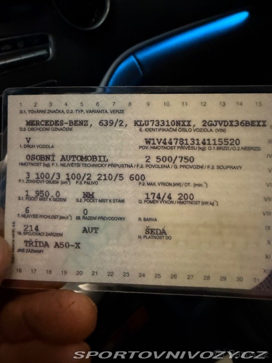 Mercedes-Benz Ostatní modely Třídy V 3,0   -Class 4 Matic 2022