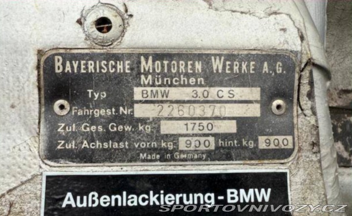 BMW 3 CSi (E9) 1972