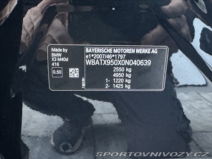 BMW X3 3,0 M40d 326PS  xDrive A/ 2020