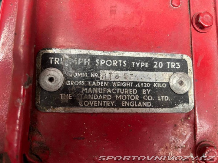 Ostatní značky Ostatní modely Triumph TR3 1959