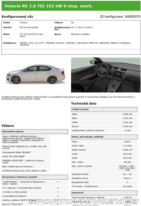 Škoda Octavia RS Challenge 2014