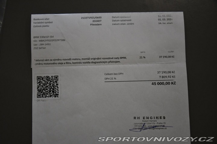 BMW 3 330d SPORT TAŽNÉ PO ROZVO 2014