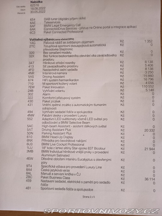 BMW 2 218d Tourer Luxury Sport 2022