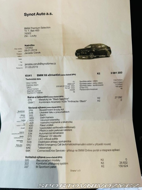 BMW X6 XDRIVE40D 2018