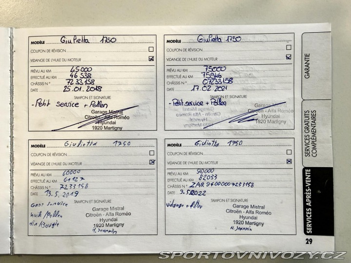 Alfa Romeo Giulietta 1,75 TBi REZERVACE 2013