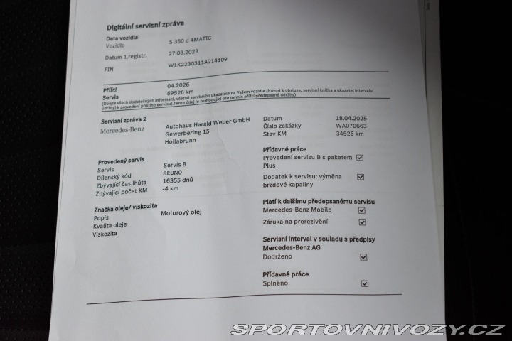 Mercedes-Benz S S 350d AMG*4M*AIR*HEAD-UP 2023